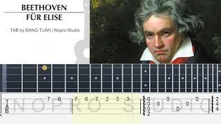 [Fingerstyle Ukulele TAB] Fur Elise - Ludwig van Beethoven